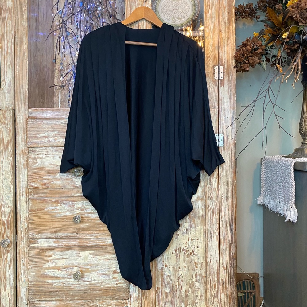 1970’s Vintage Pleated Batwing Draped Cardigan